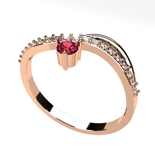 Or rose 18 carats
