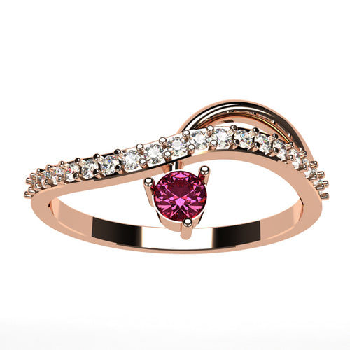 Or rose 18 carats