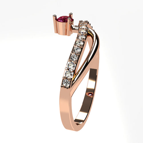 Or rose 18 carats