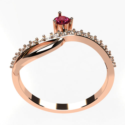 Or rose 18 carats
