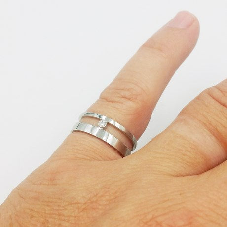 Bague Double Anneau en Or