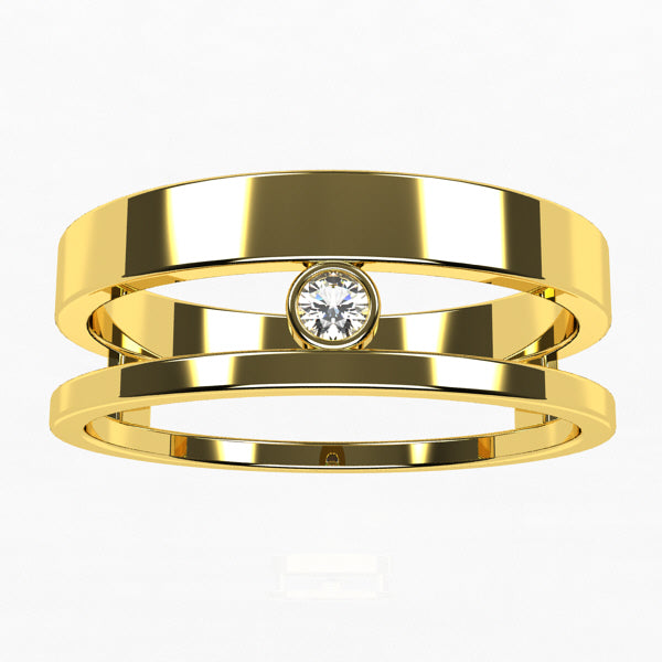 Bague Double Anneau en Or