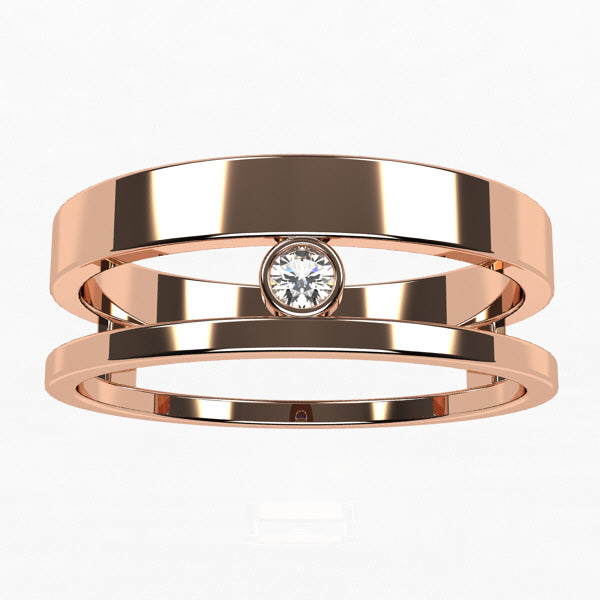 Bague anneau or rose best sale