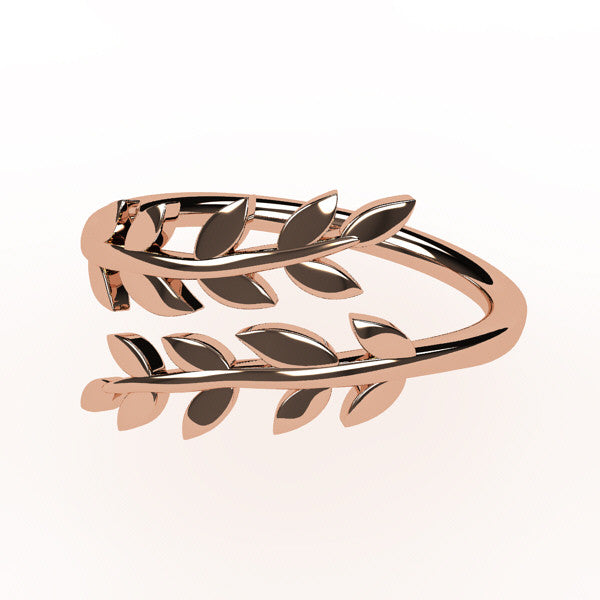 Bague hotsell femme feuille