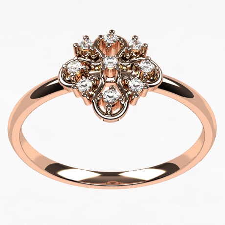 Or rose 18 carats