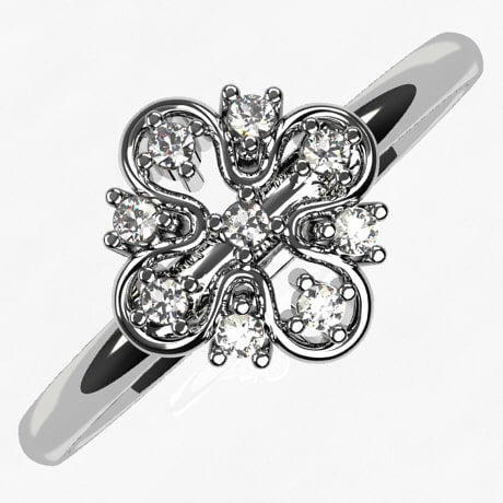 Or blanc 18 carats