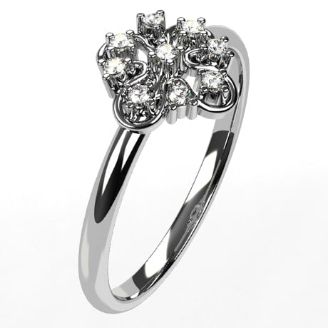 Or blanc 18 carats