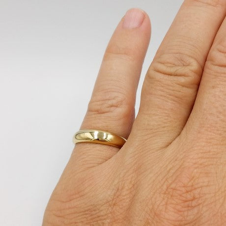 Bague Alliance 4mm Plaqué Or 18 carats - Taille 56 Disponible - Mixte