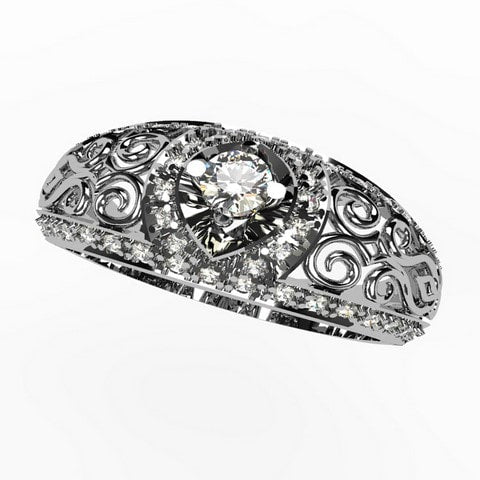 Or blanc 18 carats