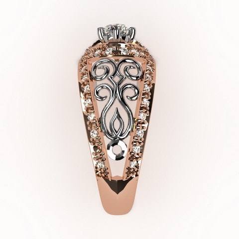 Or rose 18 carats