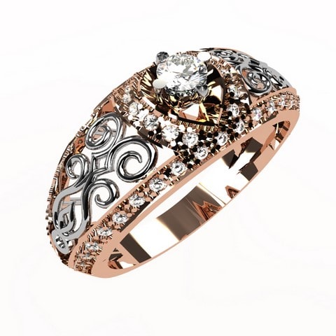 Or rose 18 carats