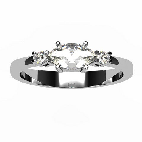 Or blanc 18 carats - Diamant
