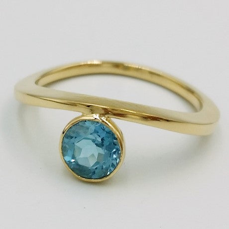 Or jaune 18 carats - Topaze