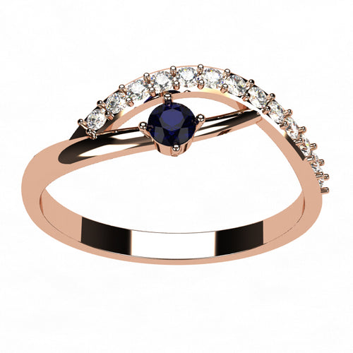 Or rose 18 carats - Saphir