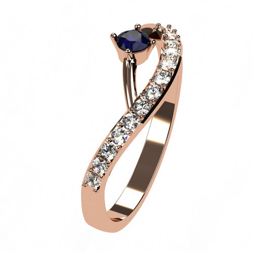 Or rose 18 carats - Saphir