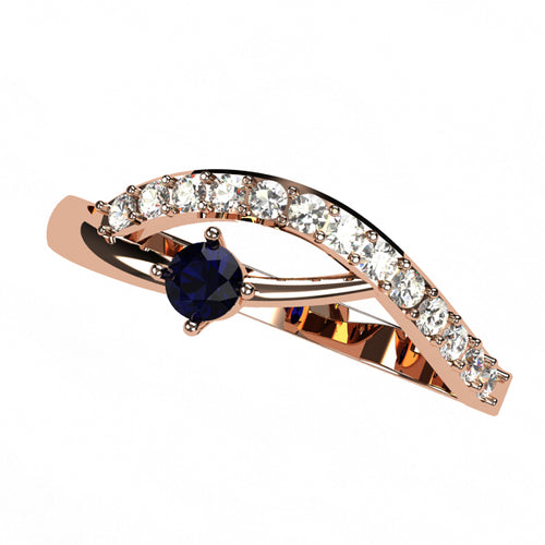 Or rose 18 carats - Saphir