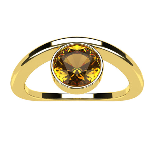 Or jaune 18 carats - Citrine