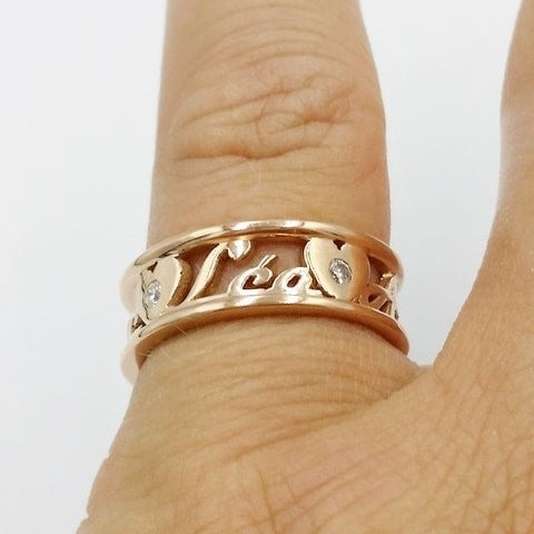 Or rose 18 carats
