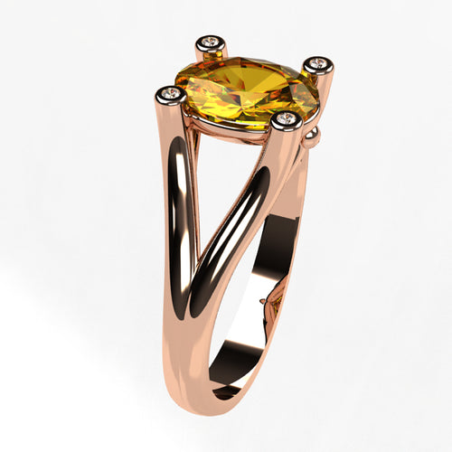 Or rose 18 carats