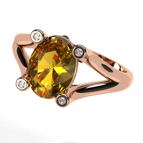 Or rose 18 carats