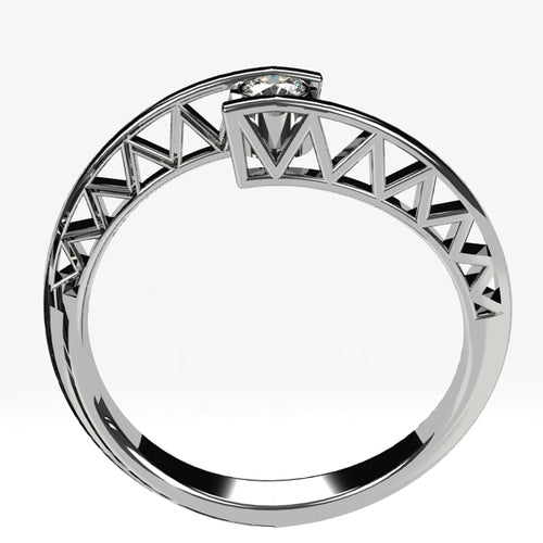 Or blanc 18 carats