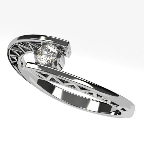 Or blanc 18 carats