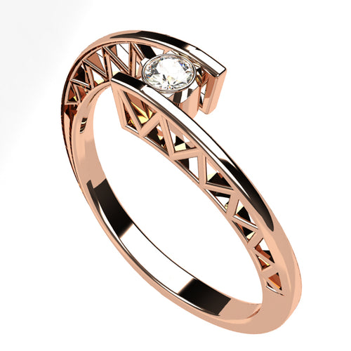 Or rose 18 carats