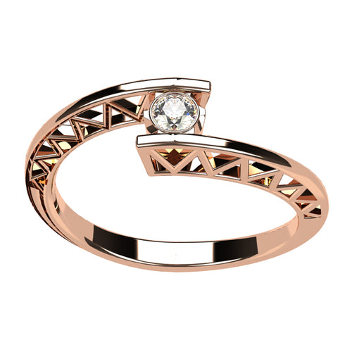 Or rose 18 carats