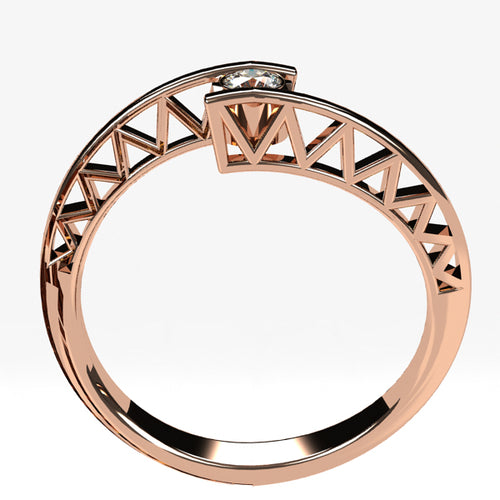 Or rose 18 carats