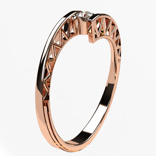 Or rose 18 carats