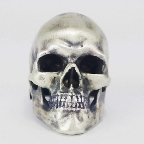 Grosse Bague T te de Mort en Argent