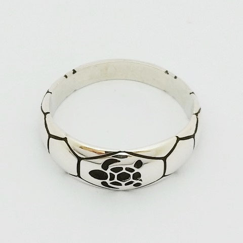 Bague tortue argent