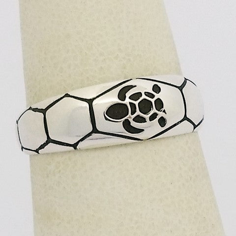 Bague tortue argent