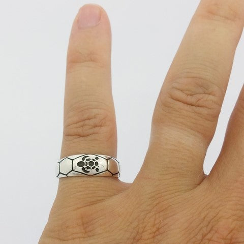 Bague tortue argent