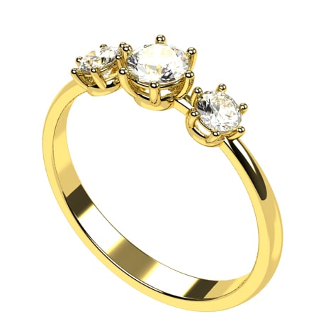 Bague Trilogie de Diamants