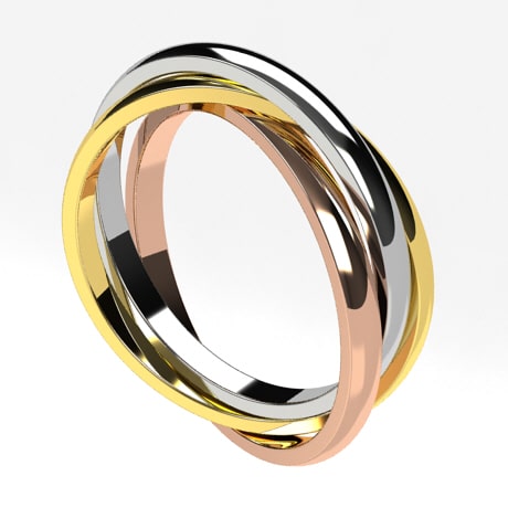 Bague 3 sales anneaux séparés