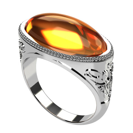 Bague Ambre pour Homme - Main Image
