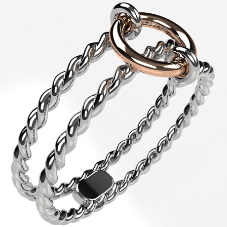 Or rose 18 carats - Sans diamant