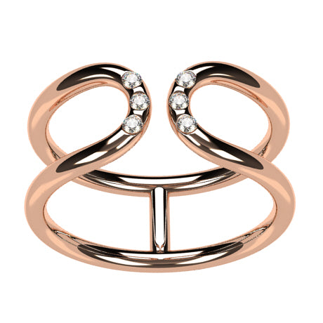 Or rose 18 carats