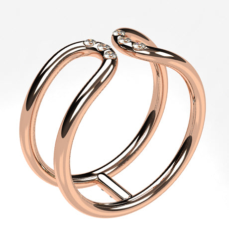 Or rose 18 carats