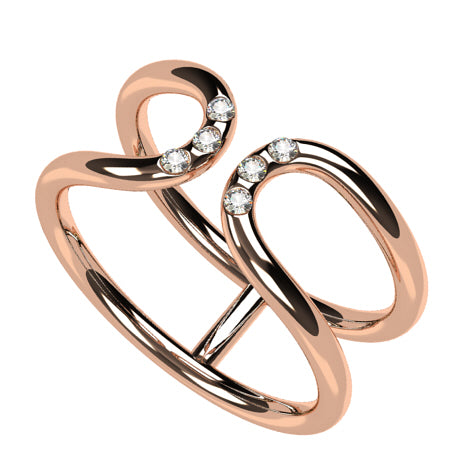 Or rose 18 carats