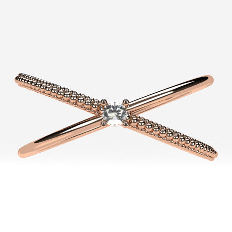 Or rose 18 carats
