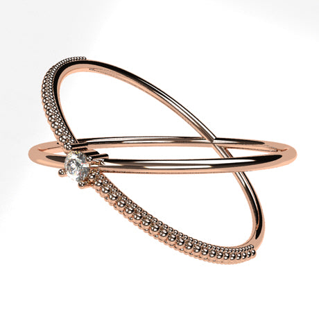Or rose 18 carats