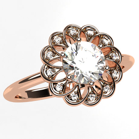Or rose 18 carats