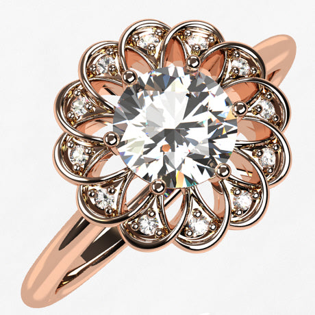 Or rose 18 carats