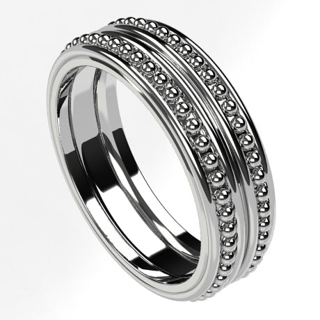 Bague Spinner en Argent Sterling 925 Bague Spinner Onyx Noir Bague