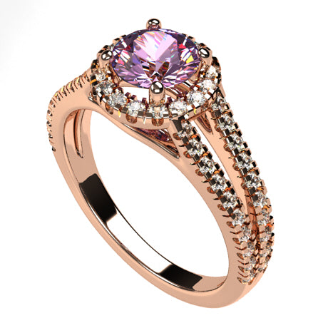Or rose 18 carats