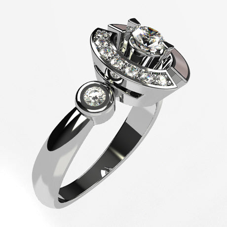 Or blanc 18 carats