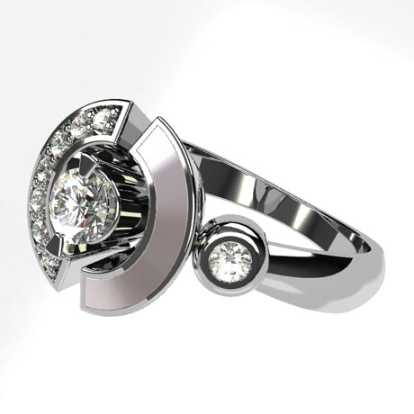 Or blanc 18 carats