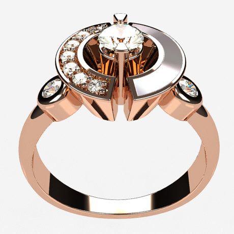 Or rose 18 carats